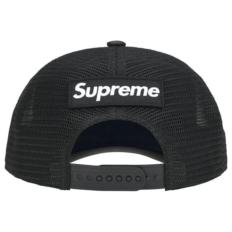 Supreme x Vanson Leathers Spider-Man Mesh Back 6-Panel Black