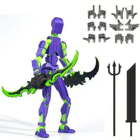 3D Printed 13-Joint Movable Mannequin Doll - DIY Full Body Decompression Ornament Figurine