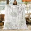 1pc 1-Themed Soft Flannel Blanket Suitable for All Seasons, Cozy Bedspread & Couch Throw with Lin Bo Wu, Machine Washable 100% Polyester Bedding Gift 