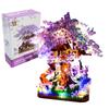 Stadt Kirschblüten Baumhaus Bausteine Kirschblüte Japanische Freunde Straßenansicht Mini-Bausteine Spielzeug für Mädchen Weihnachtsgeschenke