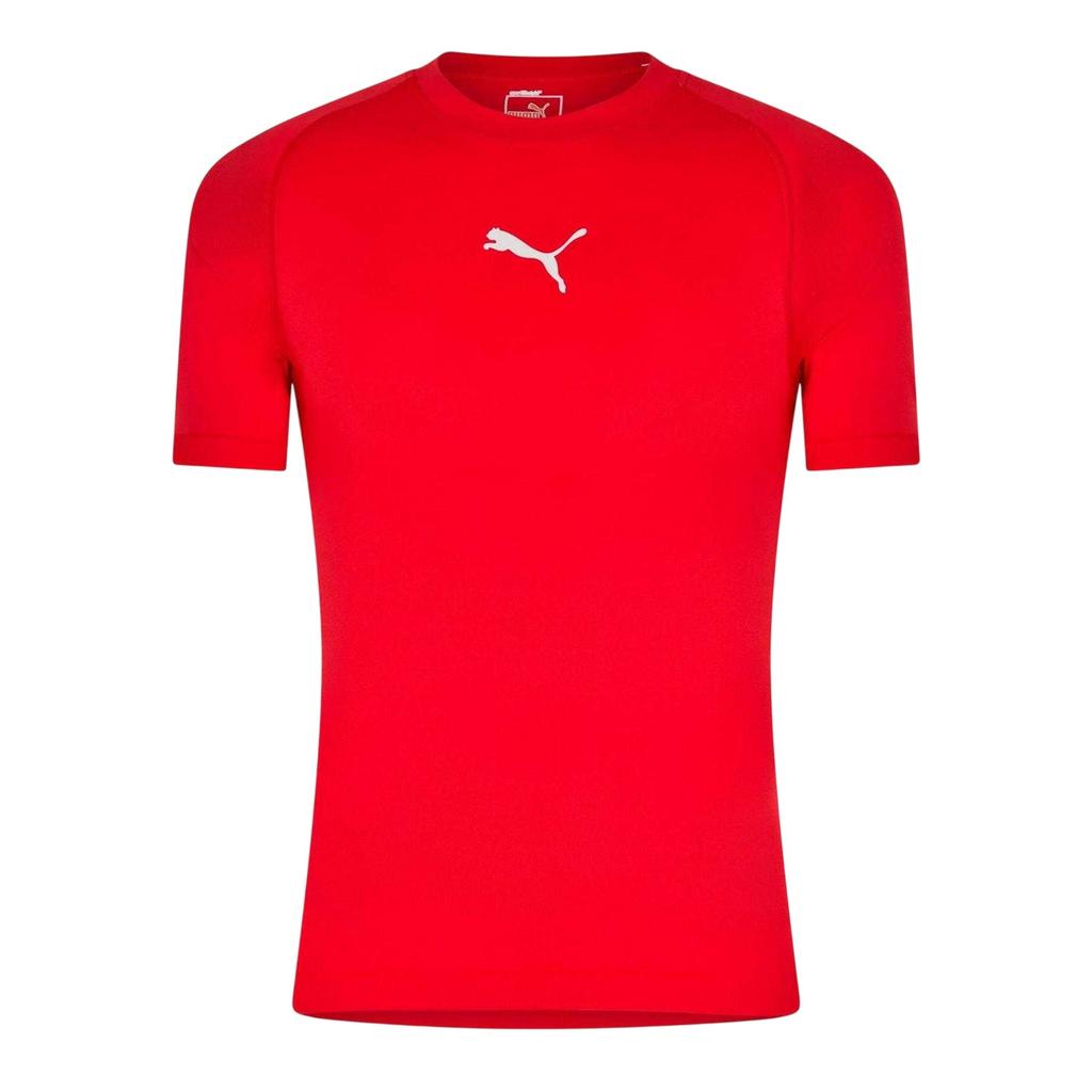 Puma Mens Performance Plain Round Neck Athletic T-Shirt