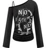 Elegant Asymmetrical Off-Shoulder Patchwork Women's Top - Autumn/Winter 2026 Collection