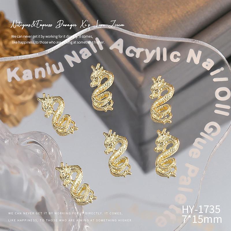

Дизайн ногтей, ювелирные изделия в китайском стиле, Год Дракона, винтажные аксессуары из гальванического металлического сплава, украшения для ногтей, орнамент для ногтей, Orname