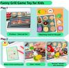 Giocattoli Giocattoli Giocattoli Set Barbecue in Legno Cucina Gioco di Finzione Cibo Gioco di Abbinamento Gioco di Ruolo Motricità Fine Per Bambini Ragazzi Ragazze