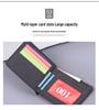 Men's Leather Canvas Zipper Wallet & Card Holder