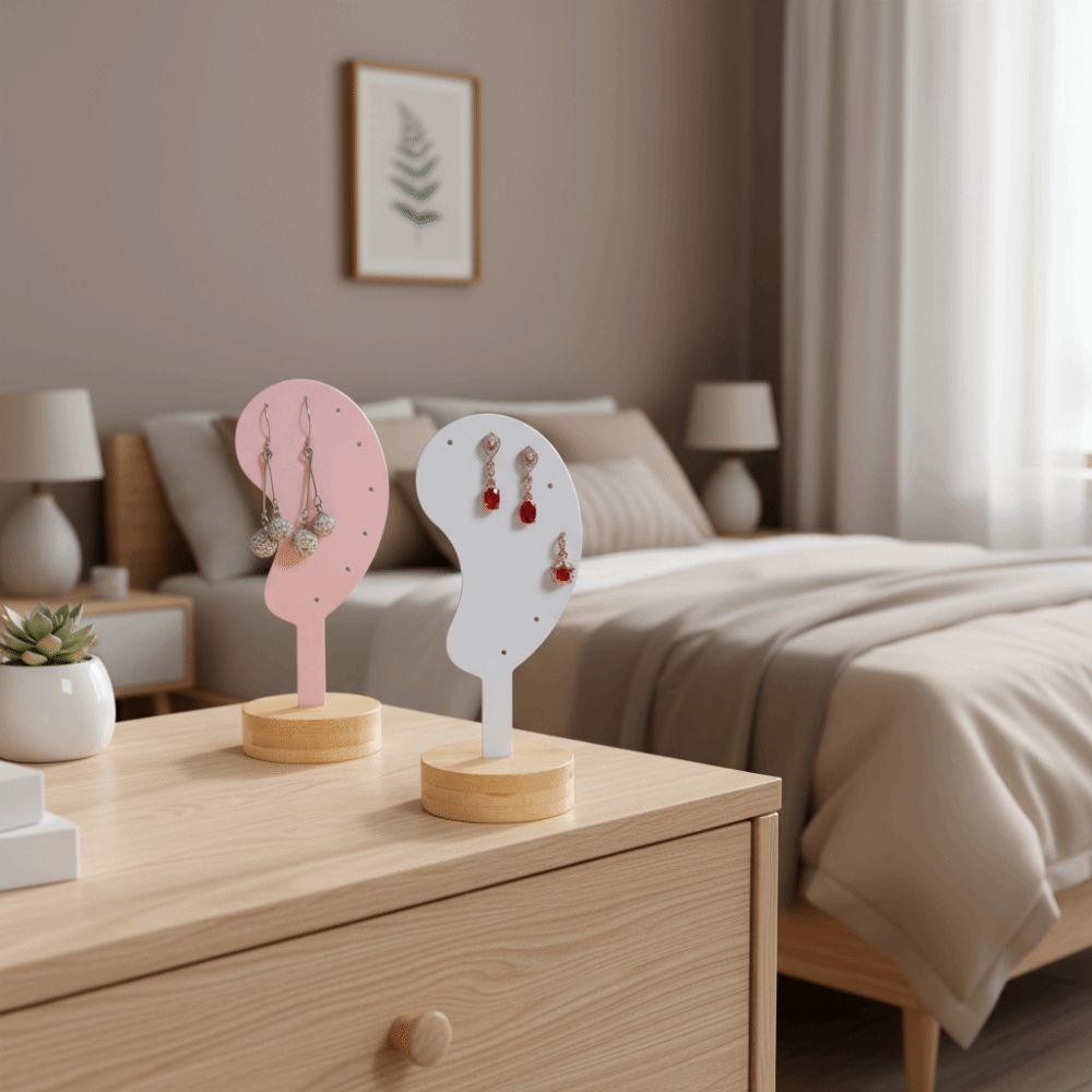 Jewelry Rack Earring Display Stand Ear Shaped Ear Clip Stud Organizer Women Girls