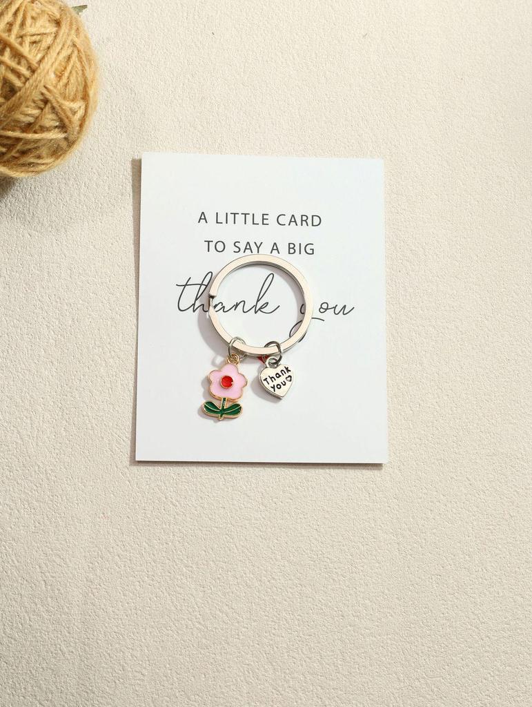 Frangipani Cartoon Keychain: Creative Thank You Gift