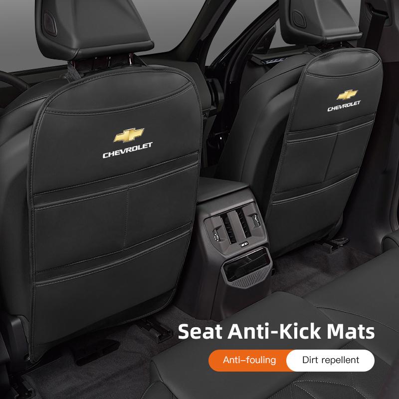 PU-Leder Auto-Rücksitz-Schutzabdeckung Anti-Kick-Pad Für Chevrolet Corvette Montana TrailBlazer Silverado Traverse Camaro
