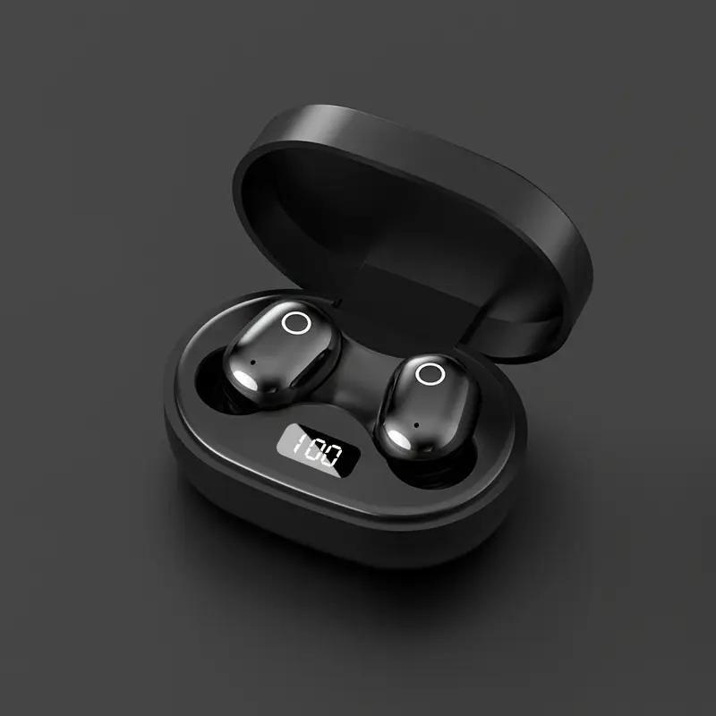 

Новые беспроводные музыкальные наушники TWS со светодиодной подсветкой и микрофоном, беспроводные наушники для звонков, спорта и игр, удобные мини-наушники чёрный