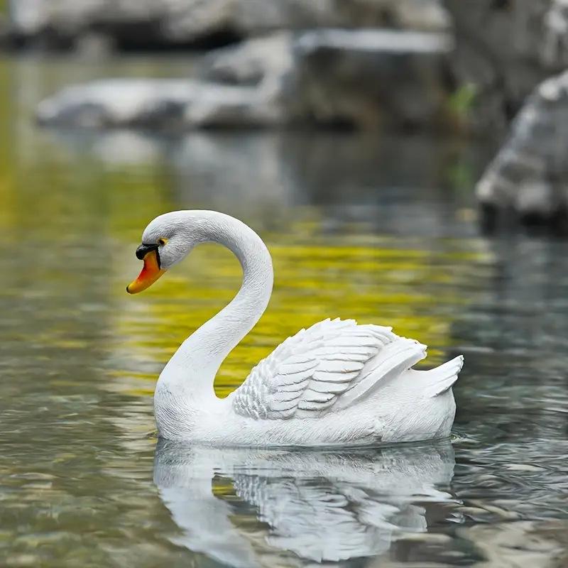 Floating Swan Garden Fountain Sculpture