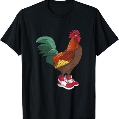 Huhn mit Turnschuhen Dank Meme T-Shirt