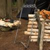 Tragbarer Müllsackhalter aus Edelstahl, faltbarer Müllständer, Müllsackregal für Camping im Freien