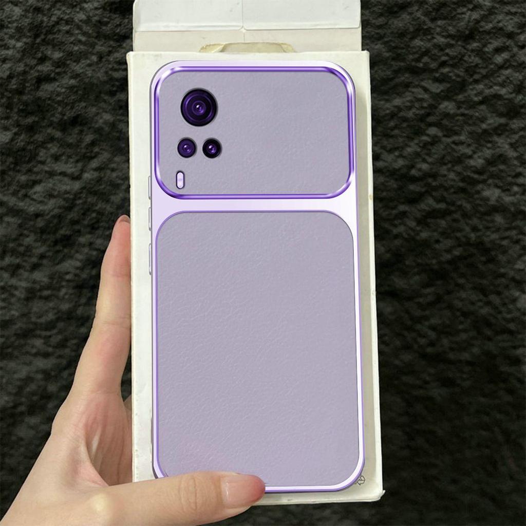 Premium Executive Leather Case for Vivo Y53s 4G Y51 Y31 2020 Large Window Lens Protector Cover