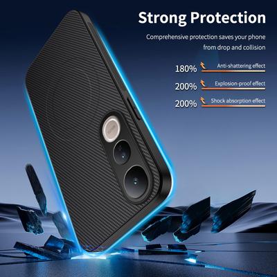 Pro Vivo V50 Luxusní karbonové vlákno Pro Magsafe Magnetické pouzdro Pro Vivo V50 Lite Bezdrátové nabíjení Kryt s ochranou objektivu Pro VIVO V50