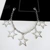 Five Pointed Star Shoe Charms Shape Charms, Accessories Decoration, Gothic Style Shoelaces Punk Decorations Chains, Stainless Steel Decorative Hanging