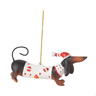 Weihnachts-Hunde-Dekoration Baumschmuck Ornamente Weihnachten Kleine Figur
