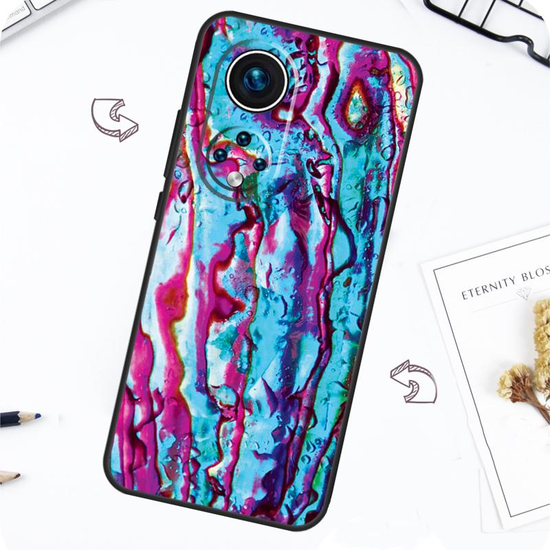 Abalone Sea Shell Texture Case For Honor Magic 7 Lite 5 6 Pro Honor 200 50 70 90 Lite X8b X9a X8a X8 X9 X9c X9b Cover