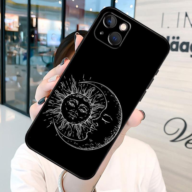 Sun Moons Star Signs Astrological Celestial Phone Case For iPhone 13 12 11 14 15 16 Pro Max Plus XR X XS MAX Back Cover