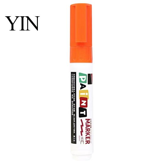 Glass And Ceramic Markers 12 Colors Flat Tip Paint Marker, Oil Based Broad Pen for Metal Tire Rubber Pens Steel Leather, Waterproof Quick Dry Touch Up