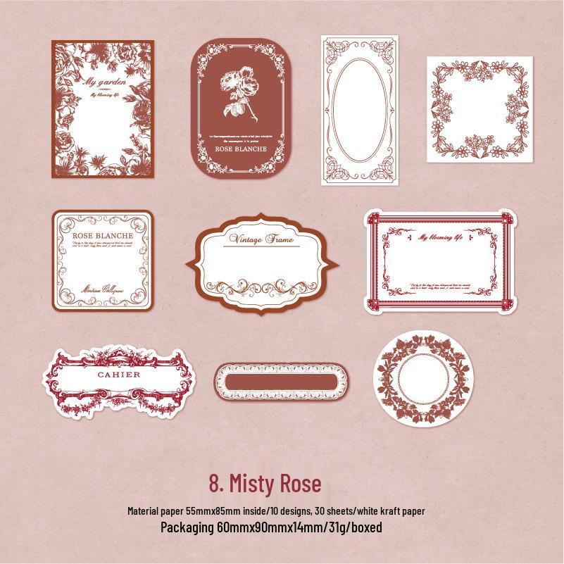 Twilight Relief Memo Pad: Mountain and Field Collection - 30 Artistic DIY Sheets, 8 Retro Designs
