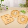 Halloween Bamboo Letter Tray Set “BOO” – Wooden Party Platter For Snacks, Candy, Charcuterie & Holiday Decor
