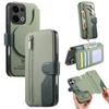 Étui en Cuir Reno 15 F 15FS 14F 5G Détachable 2EN1 Porte-Cartes Fermeture Éclair Livre Funda pour OPPO Reno 13 Pro Étui 15F 14FS 13A Couverture Magnétique