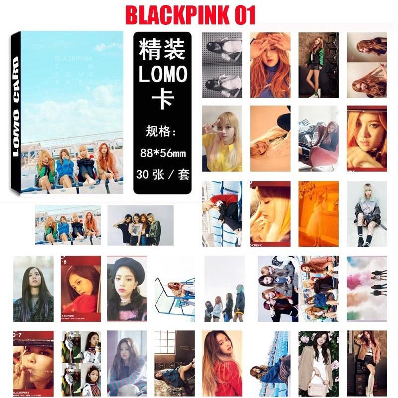 SOFORT VERFÜGBAR// 30 Stück/Box BLACKPINK Kpop Lomo Kartenalbum "SQUARE UP" "Kill This Love" Jennie Jisoo Rose Lisa HD Fotokarten Karten Für Fans