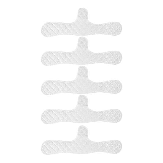 5 Pcs Cotton Bra Liners 3 Layer under Breast Sweat Absorber Pads Reusable Washable Bra Liners for Women