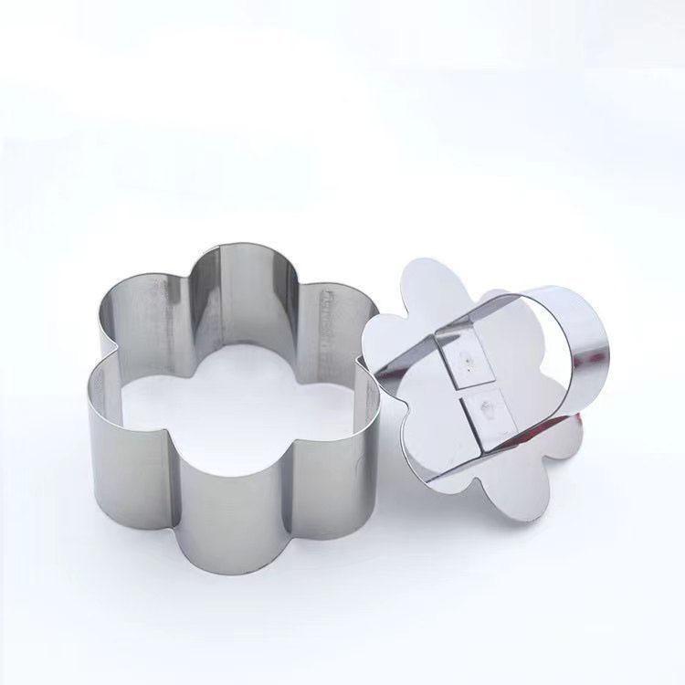 Edelstahl Mousse Ring Kuchen Form Backen Werkzeuge Küche Backformen Kuchen Formen DIY Cupcake Salat Dessert Kuchen Decorting Werkzeuge