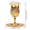 Tarnish Proof Kiddush Cup Set Zinc Alloy Wine Goblet Set Stemmed Wine Cup  Festivals
