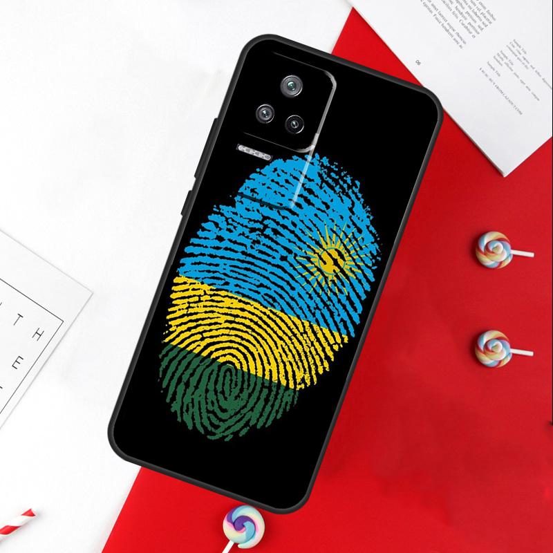 Rwanda Flag Coat Of Arms Cover For Xiaomi 14T 11T 12T 13T Pro 13 14 15 Ultra POCO X7 Pro X3 X5 X6 F5 F6 M6 Pro Case