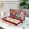 Portable Mahjong, Table Games Portable Travel Set 144 Chinese Mahjong Traditional Chinese Dominoes Home Table Games