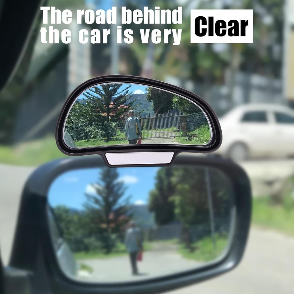 Car Blind Spot Mirror, HD Glass Convex Rear View Wide