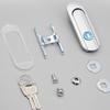 Aluminum Alloy Door Mailbox Lock Mechanical with Key Mechanical Door Lock Hardware Multifunctional Cabinet Box Lock