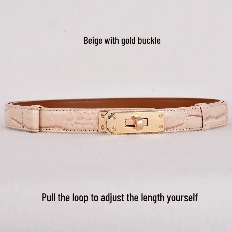 Versatile 2026 Leather Womens Belt For Denim Jeans Korean Fashion Style
