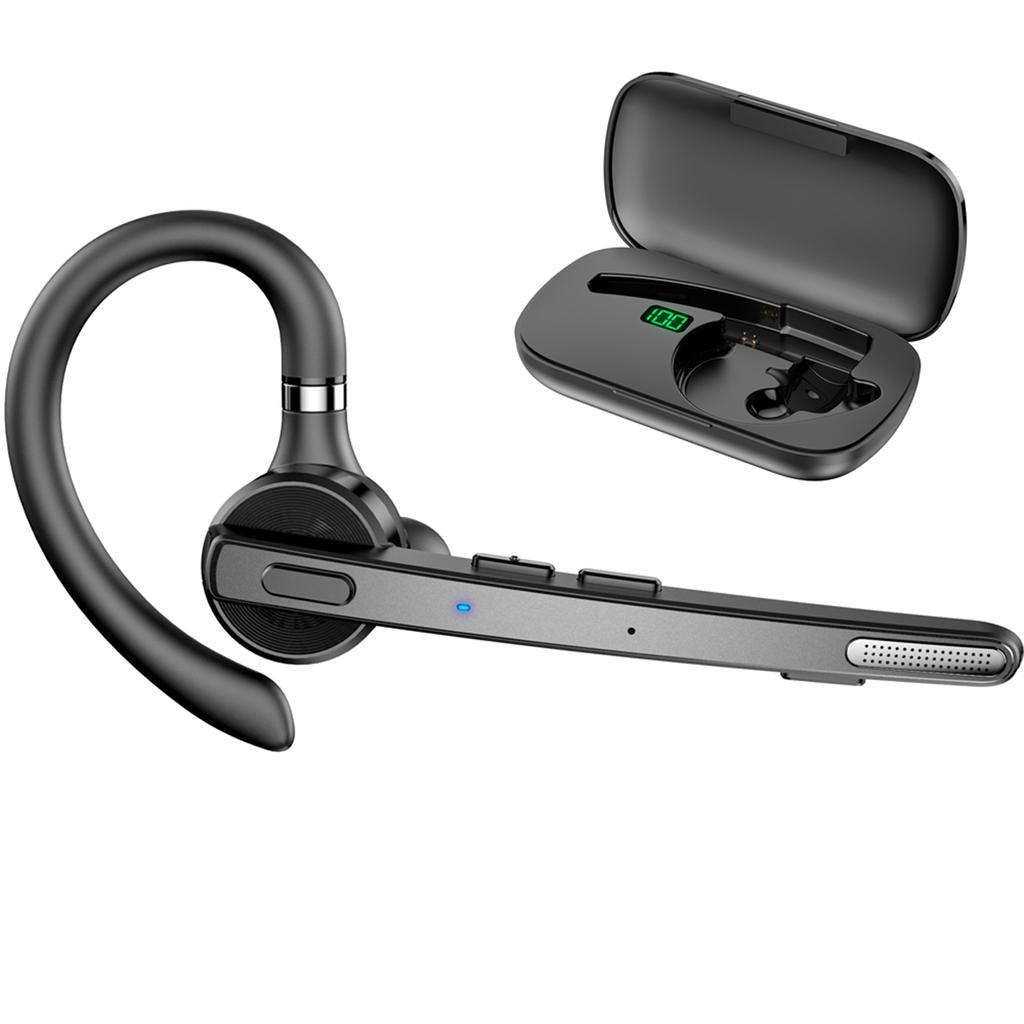 New Bee Single Wireless BT Headset Earhook Can Be Freely Stretched Headset Microphone Rotatable ENC