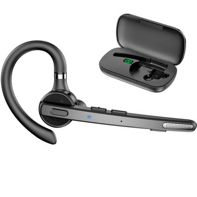 NEW BEE Auricolare BT Wireless Singolo con Gancio Auricolare Estensibile Liberamente Cuffia Microfono Rotabile ENC