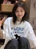 2025 American Heavyweight Pure Cotton Women's White Loose Short Sleeve T-shirt