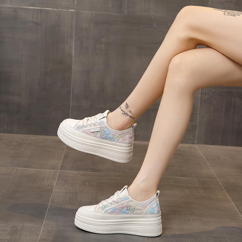 Fashion Women's Sneakers With Platform Shoes Tennis Female Thick Sole Fashion 2025 Casual Trainers Summer Leisure Womens Trainers Casual