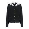 Martine Golf Dot Sailor Cardigan_Black