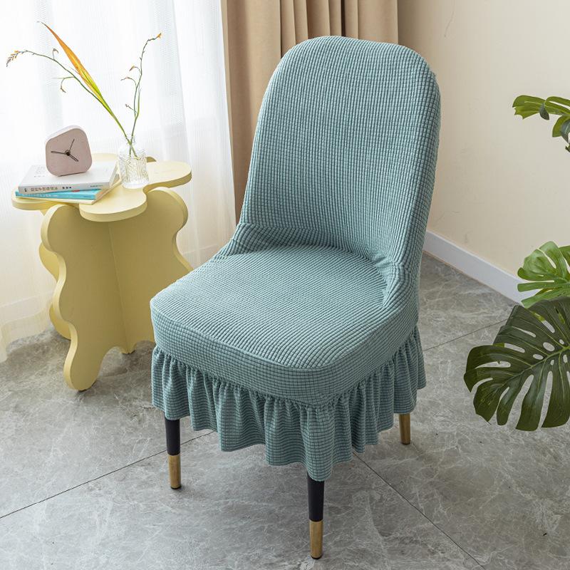 

Large Curved Chair Cover Seat Dining Table Cover Dining Seat Home Use Chair Cover Stool Cover Durable Durable Useful 40CM