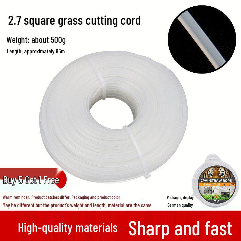 Universal Wear-Resistant Nylon Steel Wire Trimmer Line for Lawn Mower Heads