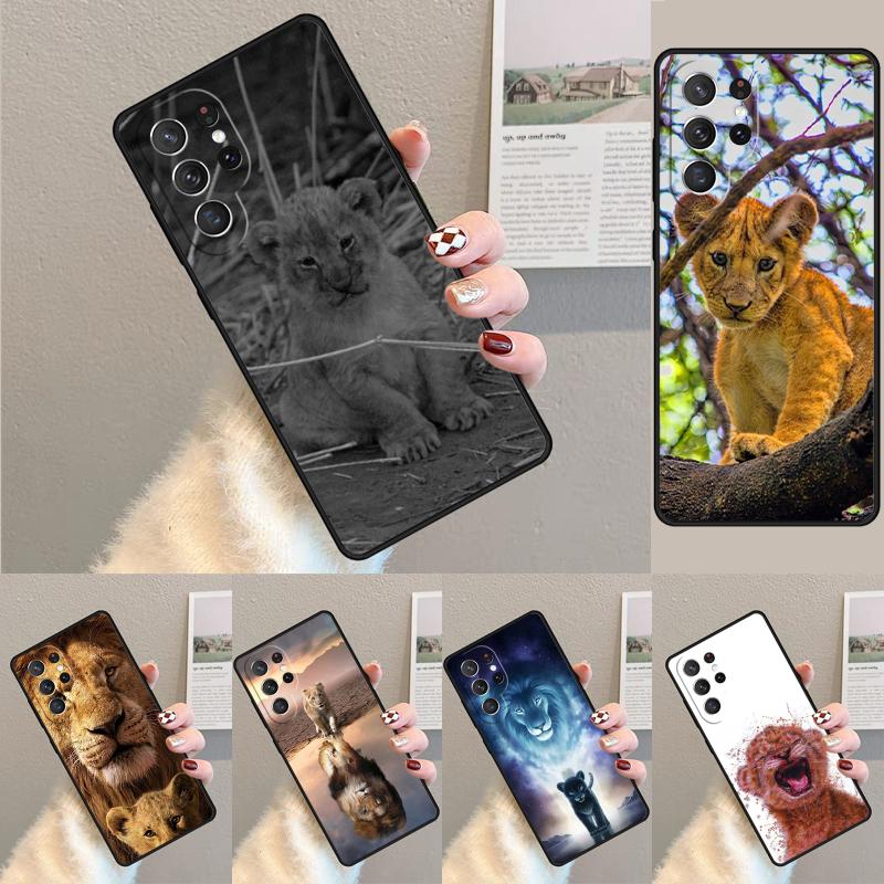 Lion Alpha Male Cub Soft Silicone Phone Case For Samsung Galaxy Note 10 Pro S26 S25 S24 S23 S22 S21 Plus S25Ultra Capa Cover
