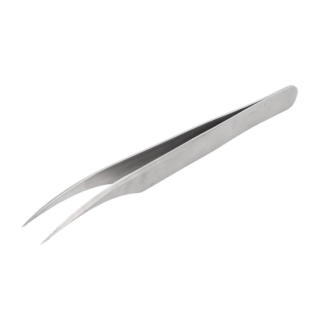 Nail Tweezers Multifunctional Stainless Steel Tip Curved Tweezers for Nail Art Tool