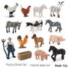 Cross-border Farm Animal Models: Children's Cognitive Toys - Chicken, Duck, Goose, Cow, Sheep, Pig, Horse, Donkey, Cat & Dog