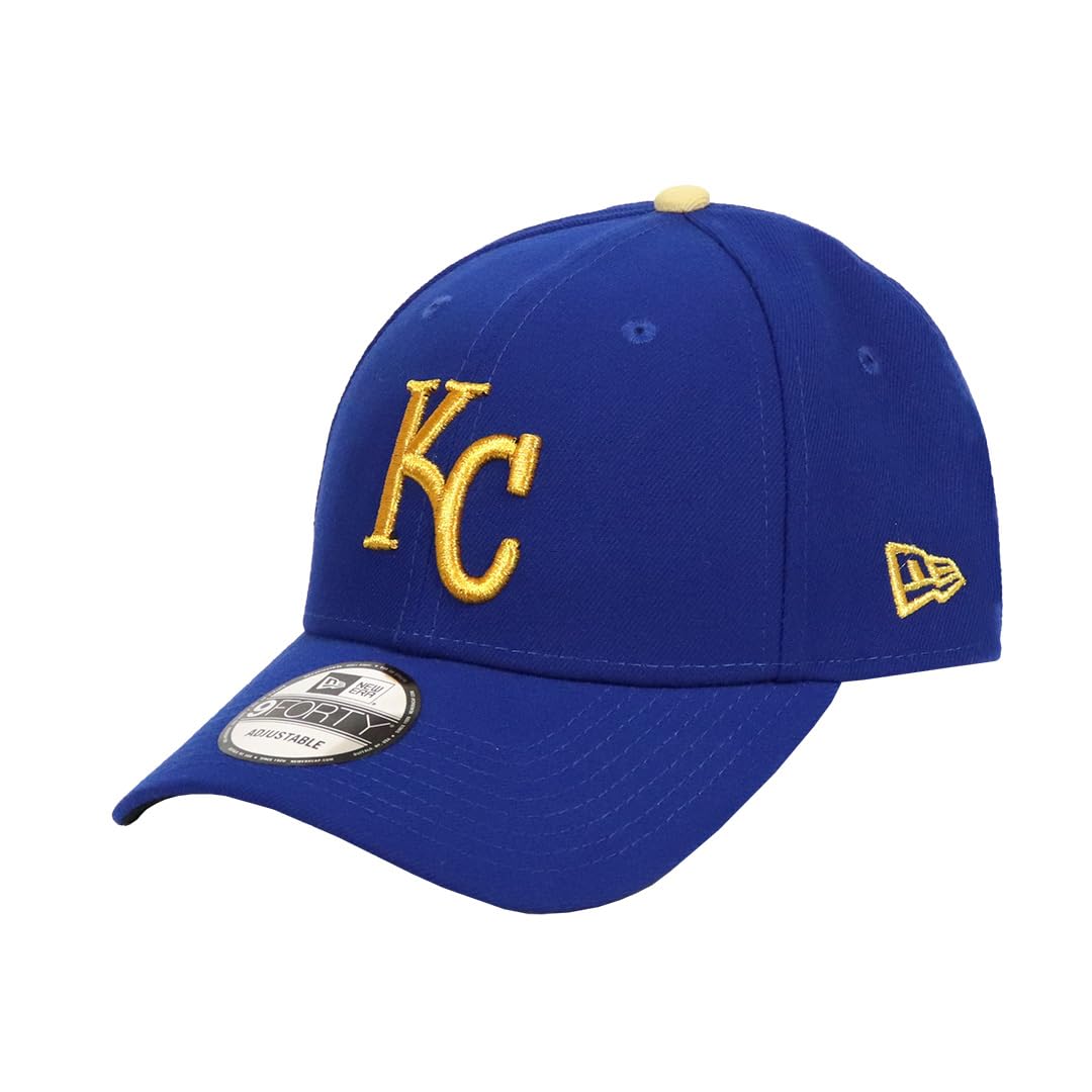 

Кепка NewEra для мужчин и женщин 9FORTY Шляпа Кепка MLB Высшей лиги бейсбола Унисекс Логотип Бренда Канзас-Сити Роялс Синий Золотой Логотип Свободный размер [New Era] [Б/У]