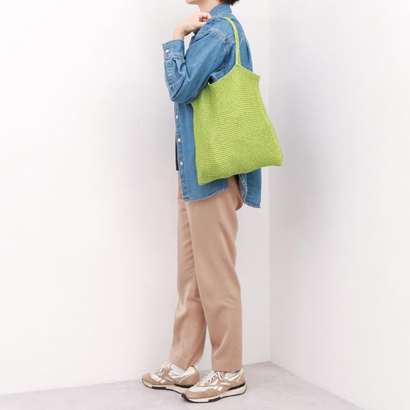 [Kashkash] Lamé Knitted Tote Bag 10-00-01280 Ladies GN