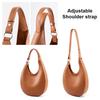 Genuine Leather Women's Bag Luxury Designer Shoulder Bag Fashi Half Mo Handbag Women High Quality Cowhide Tote Bags
