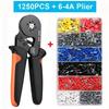 European Tubular Terminal Crimping Pliers HCS8 6-4A, VE/TE Pin Cold Crimp Terminal, Electrician Wire Tools