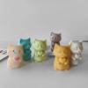 Cat Silicone Mold Pinching Toy DIY Kitten Aroma Candle Plaster Ornaments Molds Candle Making Supplies